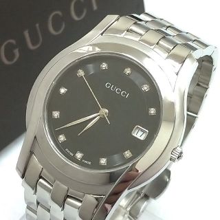 グッチ(Gucci)のグッチ時計 5500M メンズ
文字盤ブラック/ダイヤモンド11P(腕時計(アナログ))