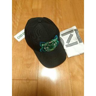 ケンゾー(KENZO)の新品【KENZO】タイガー刺繍キャップ　ブラック(キャップ)