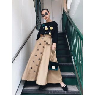 アメリヴィンテージ(Ameri VINTAGE)のAmeri VINTAGE TRENCH LIKE SKIRT(ロングスカート)