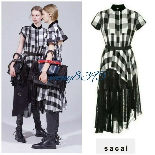 専用❤️sacai【￥104,760  ギンガムチェック ワンピース】 2