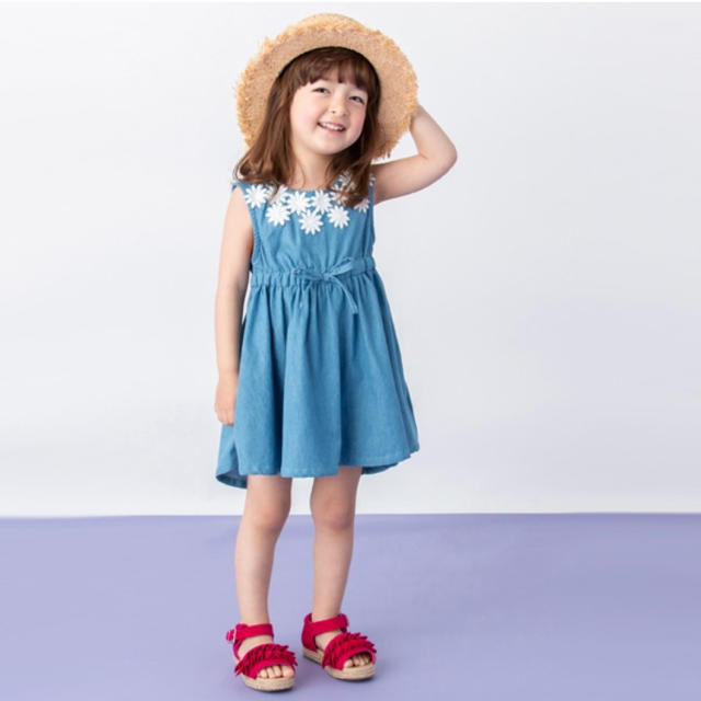 petit main(プティマイン)のタグ付き新品♡プティマイン ワンピース 100cm キッズ/ベビー/マタニティのキッズ服女の子用(90cm~)(ワンピース)の商品写真