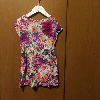 エイチアンドエム(H&M)の美品 H&M 花柄ワンピース 98(ワンピース)