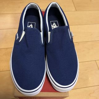 ヴァンズ(VANS)の【アオ様専用】新品VANS  Classic Slip-On 青 24cm(スリッポン/モカシン)