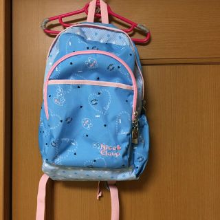 ナイスクラップ(NICE CLAUP)のまっきゅん様専用  ナイスクラップ リュック 水色 15L(リュックサック)