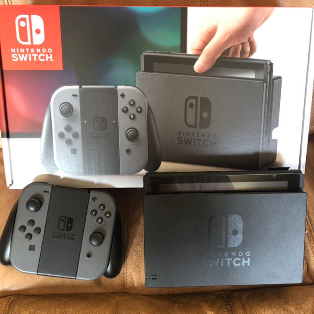 任天堂 - ニンテンドーSwitch グレー本体 付属品全てありの通販 by り