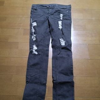 チープマンデー(CHEAP MONDAY)のチープマンデーのダメージ加工スキニージーンズ(デニム/ジーンズ)