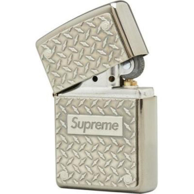 supreme diamond plate zippo