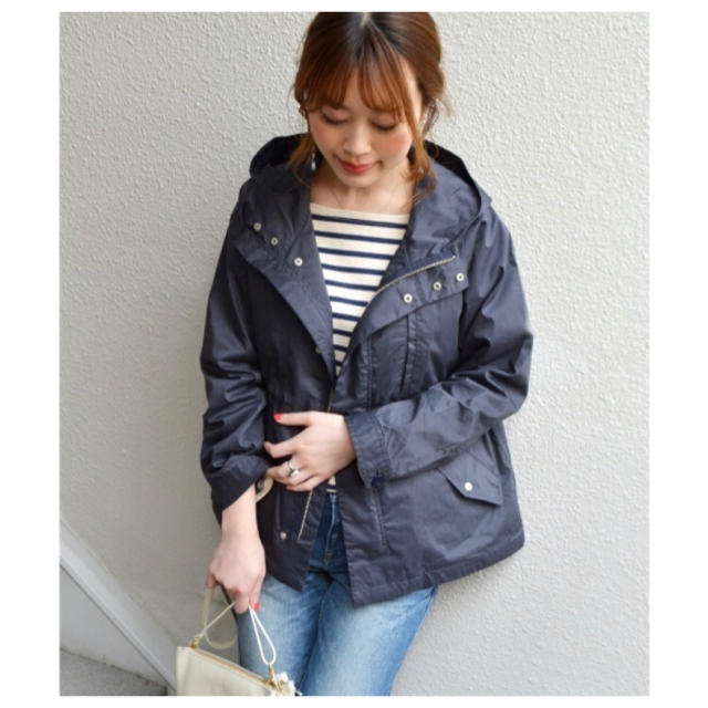 SHIPS for women ショートモッズコート ライナー付き ネイビー36