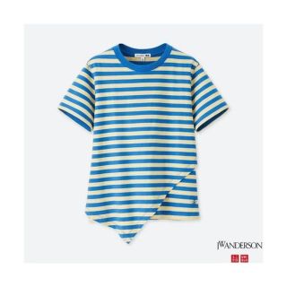 ユニクロ(UNIQLO)の新品UNIQLO ユニクロ ボーダーラッフルＴ JW ANDERSON XL(Tシャツ(半袖/袖なし))