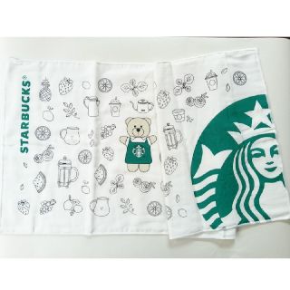 スターバックスコーヒー(Starbucks Coffee)の【新品未使用】STARBUCKS （海外製品）ガーゼタオル(タオル/バス用品)