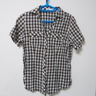 クランプリュス(KLEIN PLUS)のチェック  レディースシャツ(ブラウス)(シャツ/ブラウス(半袖/袖なし))