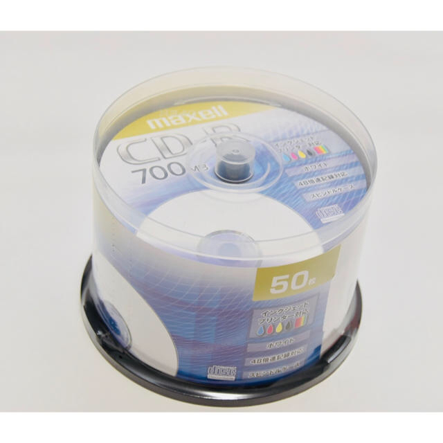 maxell(マクセル)のmaxell CD-R 700MB 50枚セット【新品・未開封】 スマホ/家電/カメラのPC/タブレット(PC周辺機器)の商品写真