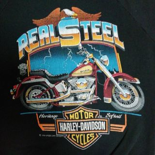 ハーレーダビッドソン(Harley Davidson)のハーレーダビッドソン　スエット　M ブラック　MADE IN USA(スウェット)