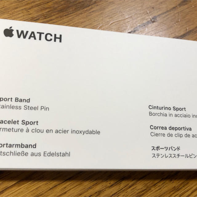 Apple Watch(アップルウォッチ)のApple Watch用ホワイトスポーツバンド 44mm 新品 スマホ/家電/カメラのスマホ/家電/カメラ その他(その他)の商品写真