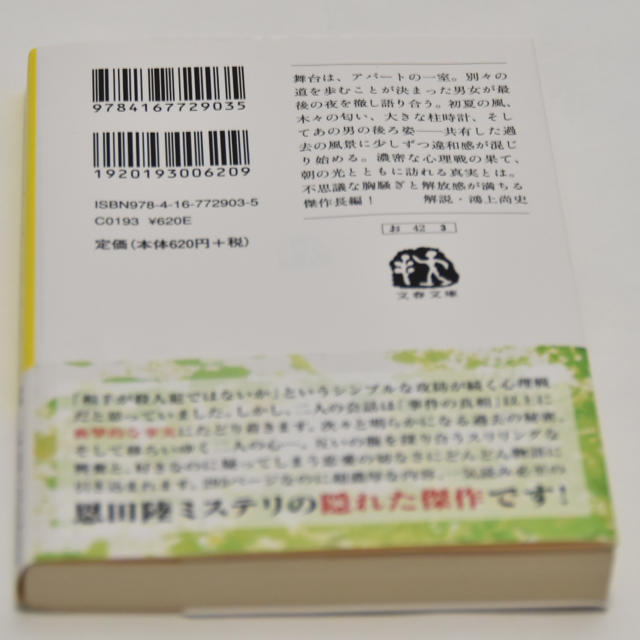 文藝春秋(ブンゲイシュンジュウ)の文庫本  木漏れ日に泳ぐ魚／恩田睦 エンタメ/ホビーの本(文学/小説)の商品写真