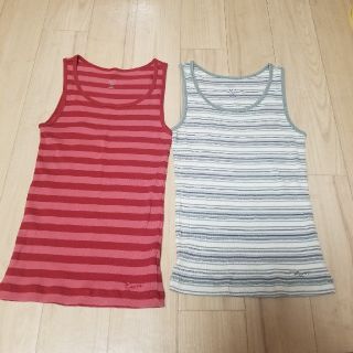 ギャップ(GAP)のGAP  ボーダー タンクトップ　2枚セット(タンクトップ)