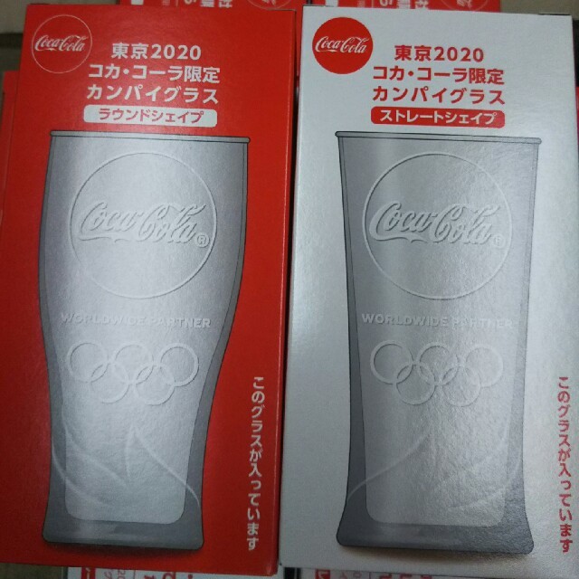 コカ・コーラ(コカコーラ)のコカ・コーラ オリンピック グラス合計２個 エンタメ/ホビーのコレクション(ノベルティグッズ)の商品写真