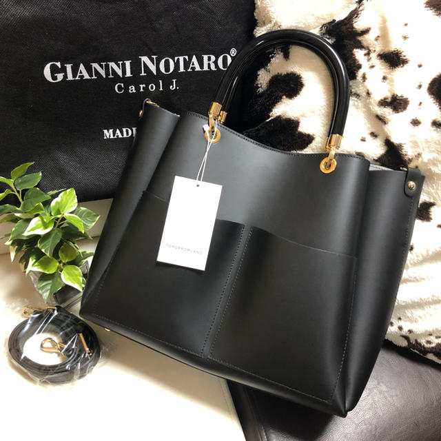 GIANNI NOTARO/ジャンニノターロ アクリルハンドル トートバッグ