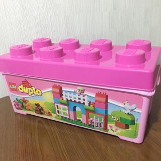 レゴ(Lego)のレゴ デュプロ ピンクコンテナの空箱(積み木/ブロック)