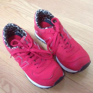 ニューバランス(New Balance)のニューバランス赤レオパード574(スニーカー)