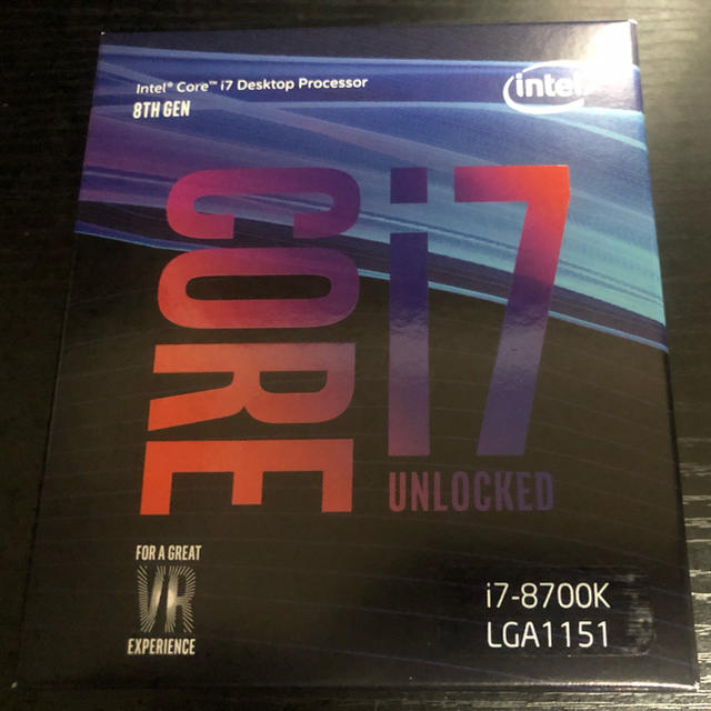 新品未開封　Intel Core i7 8700K BOX