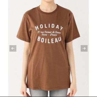 アパルトモンドゥーズィエムクラス(L'Appartement DEUXIEME CLASSE)のL'Appartement holiday Tシャツ ブラウン(Tシャツ(半袖/袖なし))