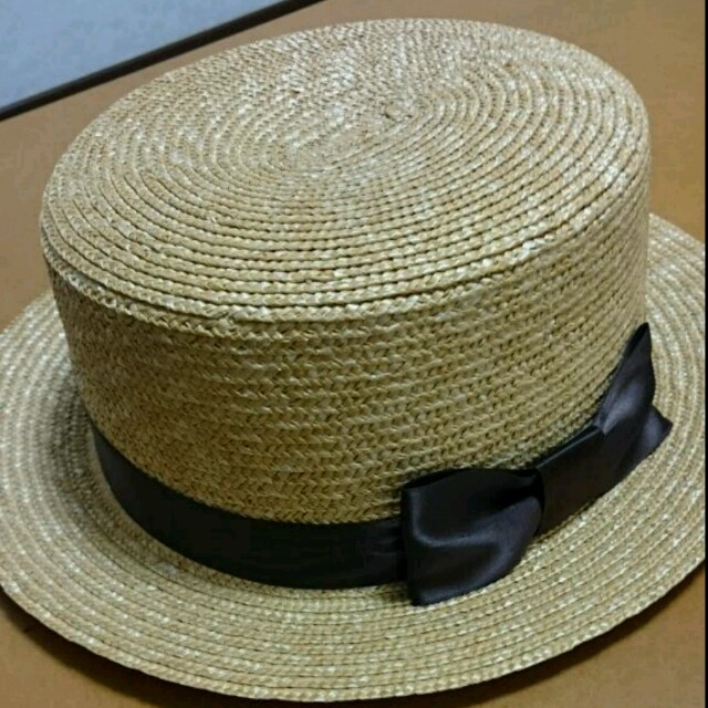 INGNI(イング)のカンカン帽 リボン付き レディースの帽子(麦わら帽子/ストローハット)の商品写真