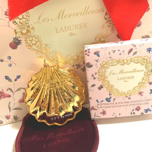 LADUREE(ラデュレ)の未使用 k24コーティング パウダーケース LADUREE コスメ/美容のベースメイク/化粧品(ファンデーション)の商品写真