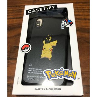 ポケモン(ポケモン)の【新品】CASETIFY iPhone Ｘ/XS ポケモン ピカチュー 黒(iPhoneケース)