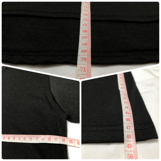 韓国デザイン オーバーサイズTシャツ 文字プリント ブラック レディースのトップス(Tシャツ(半袖/袖なし))の商品写真
