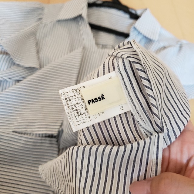 LAISSE PASSE(レッセパッセ)のストライプ柄ブラウス レディースのトップス(シャツ/ブラウス(半袖/袖なし))の商品写真