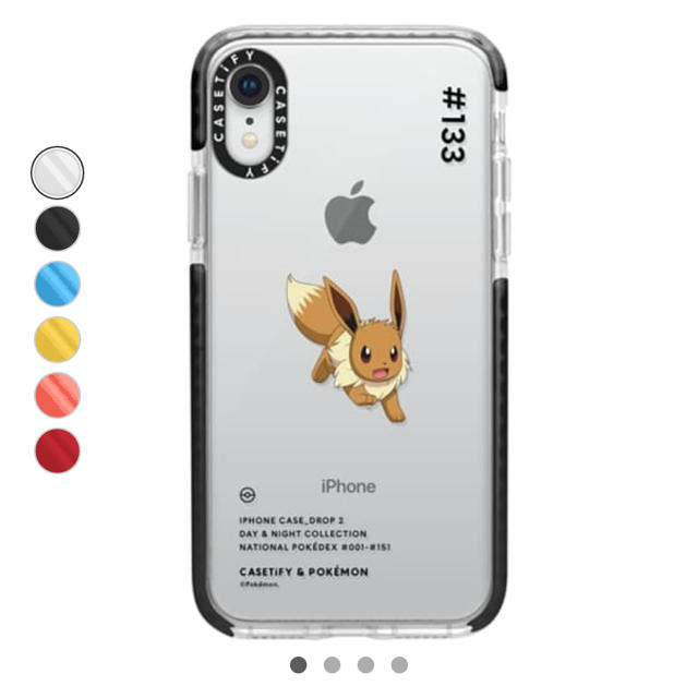 ポケモン(ポケモン)のcasetify ポケモン イーブイ iPhoneXRケース ブラック スマホ/家電/カメラのスマホアクセサリー(iPhoneケース)の商品写真