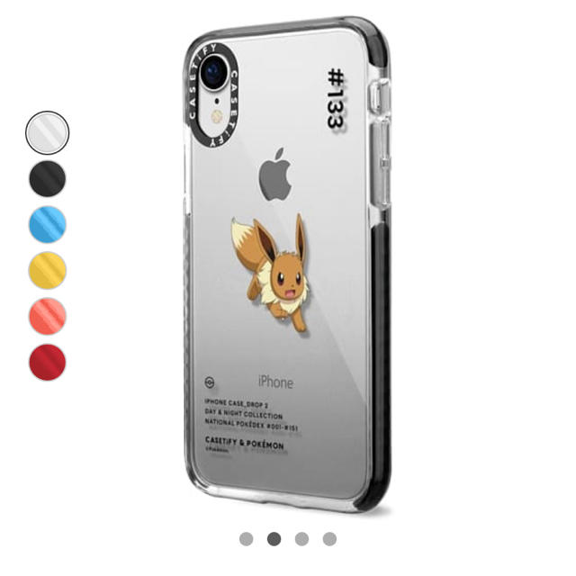 ポケモン(ポケモン)のcasetify ポケモン イーブイ iPhoneXRケース ブラック スマホ/家電/カメラのスマホアクセサリー(iPhoneケース)の商品写真