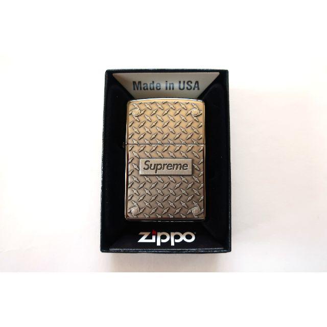 19Supreme Diamond Plate Zippo