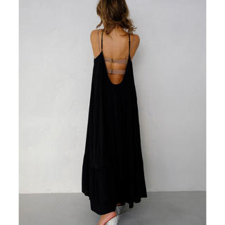 アリシアスタン(ALEXIA STAM)のGathered Summer Maxi Dress Black(ロングワンピース/マキシワンピース)