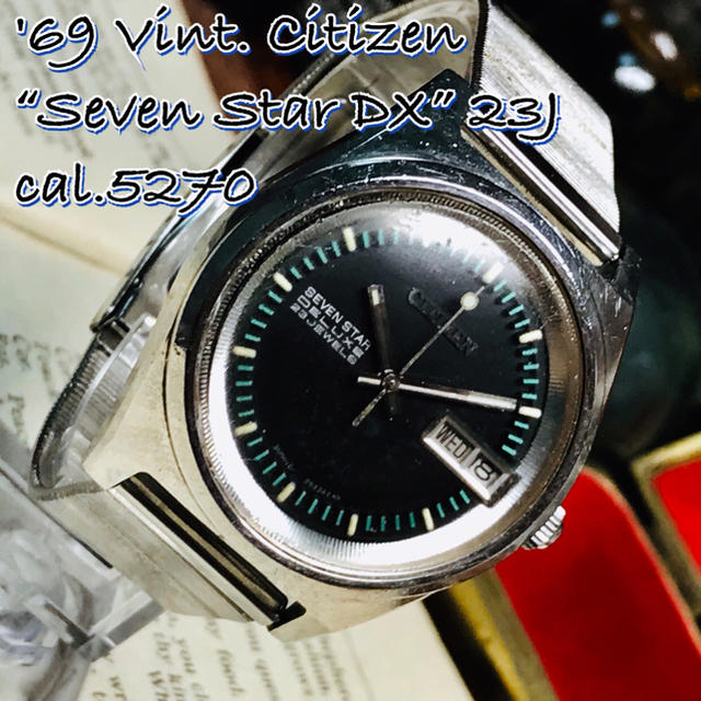 CITIZEN   ' Vint. シチズン セブンスターDX OH済み ブラック