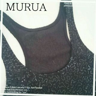 ムルーア(MURUA)のMURUA スパンコールタンク☆(タンクトップ)