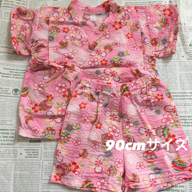 アカチャンホンポ(アカチャンホンポ)のアカチャンホンポ 甚平 90cmサイズ キッズ/ベビー/マタニティのキッズ服女の子用(90cm~)(甚平/浴衣)の商品写真