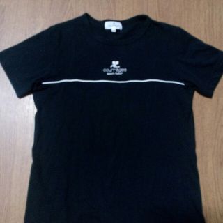 クレージュ(Courreges)のクレージュ☆Tシャツサイズ40黒(Tシャツ(半袖/袖なし))