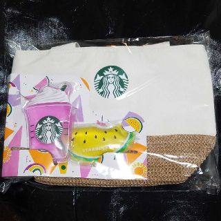 スターバックスコーヒー(Starbucks Coffee)のスターバックス　保冷トート&オリジナル保冷剤　未開封品(弁当用品)