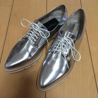 ザラ(ZARA)のZARA新品シルバーシューズおじ靴(ローファー/革靴)