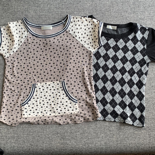 Tシャツ二枚セット キッズ/ベビー/マタニティのキッズ服女の子用(90cm~)(Tシャツ/カットソー)の商品写真
