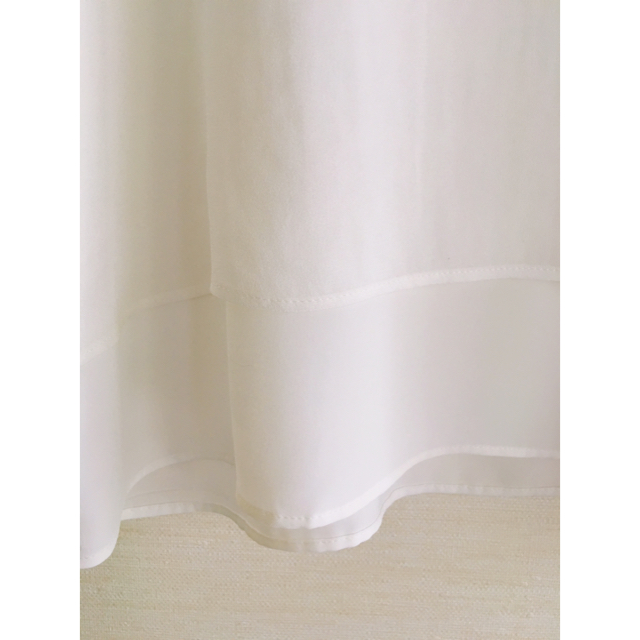 Theory luxe(セオリーリュクス)のtheory luxe シンプルプルオーバーブラウス 白 半袖  レディースのトップス(シャツ/ブラウス(半袖/袖なし))の商品写真