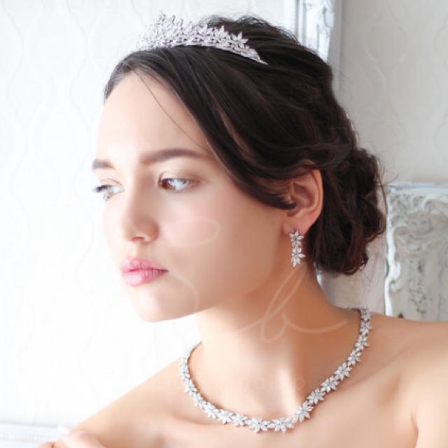 STELLA BRIDALブライダルピアス フラワーマーキス - 通販
