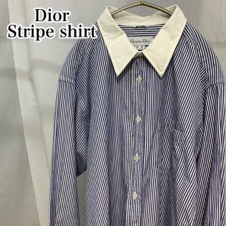 クリスチャンディオール(Christian Dior)の90’ DIOR ディオール ストライプシャツ ヴィンテージ(シャツ)