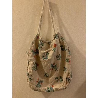 ロキエ(Lochie)のvintage Flower linen bag(トートバッグ)