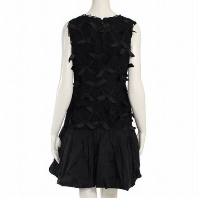 RED VALENTINO(レッドヴァレンティノ)のレッド ヴァレンティノ RED VALENTINO　リボン装飾タフタワンピース レディースのワンピース(ひざ丈ワンピース)の商品写真