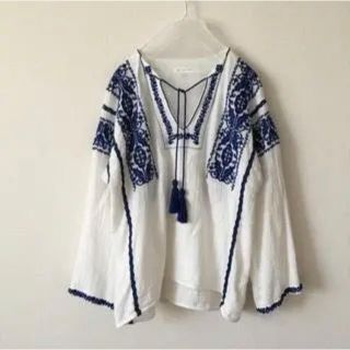 イザベルマラン(Isabel Marant)のイザベルマラン ISABEL MARANT ETOILE 刺繍 ブラウス(シャツ/ブラウス(長袖/七分))