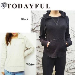 トゥデイフル(TODAYFUL)のtodayful ワッフルパーカー(パーカー)