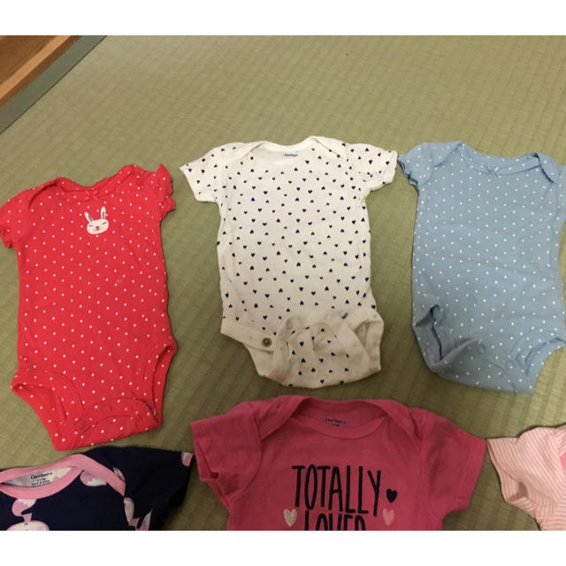 新生児 女の子ロンパース 9 着セット キッズ/ベビー/マタニティのベビー服(~85cm)(ロンパース)の商品写真